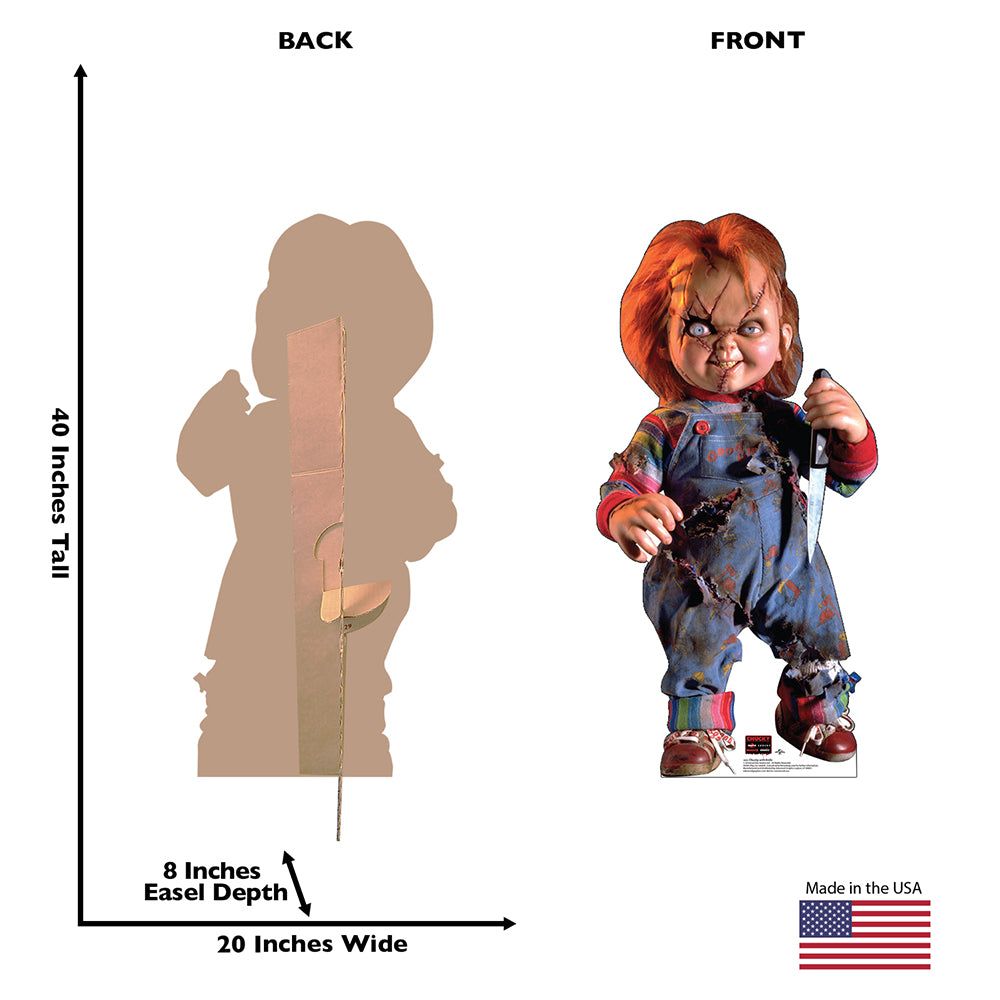 Chucky with Knife Cardboard Cutout Standee