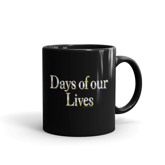 Days of Our Lives Logo Black Mug