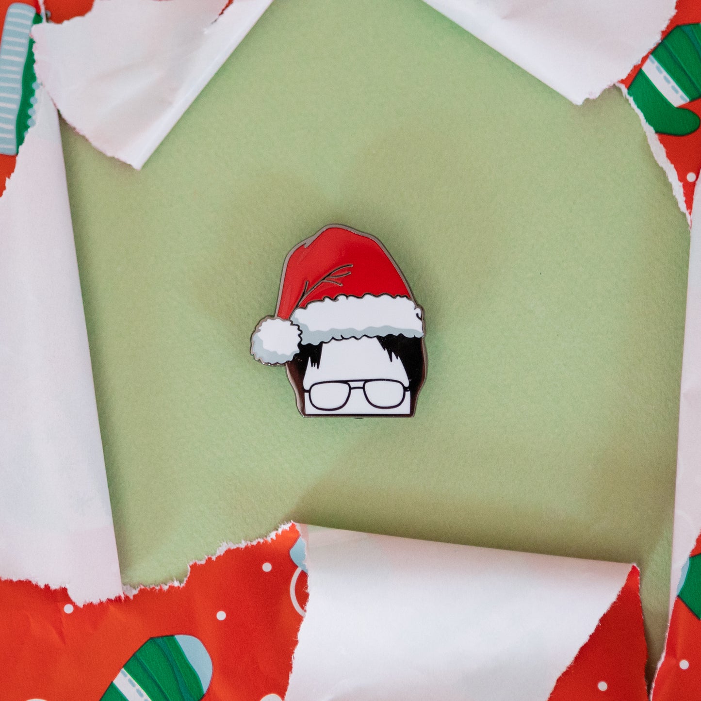 The Office Holiday Dwight Schrute Pin
