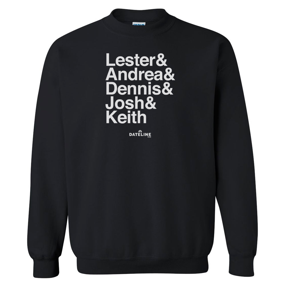 DATELINE Ampersand Fleece Crewneck Sweatshirt