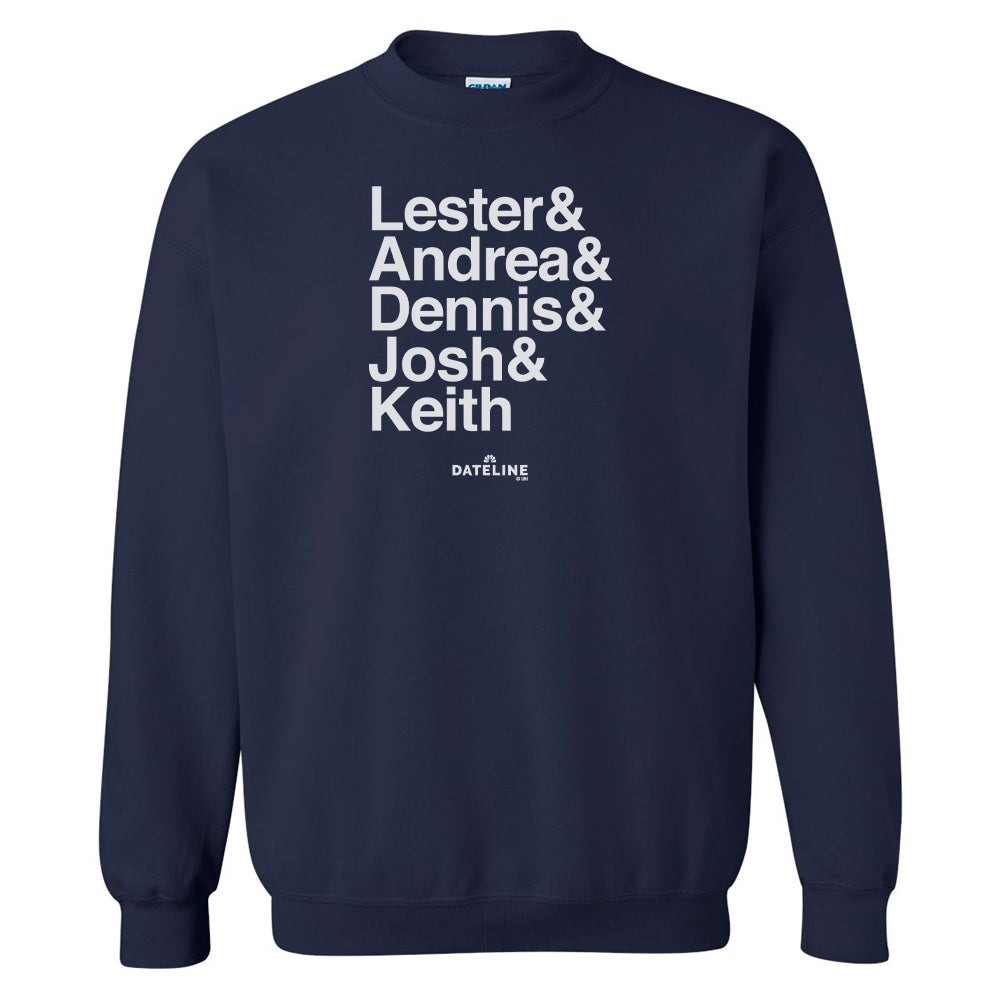 DATELINE Ampersand Fleece Crewneck Sweatshirt