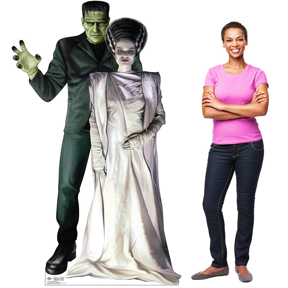 Frankenstein & His Bride Cardboard Cutout Standee