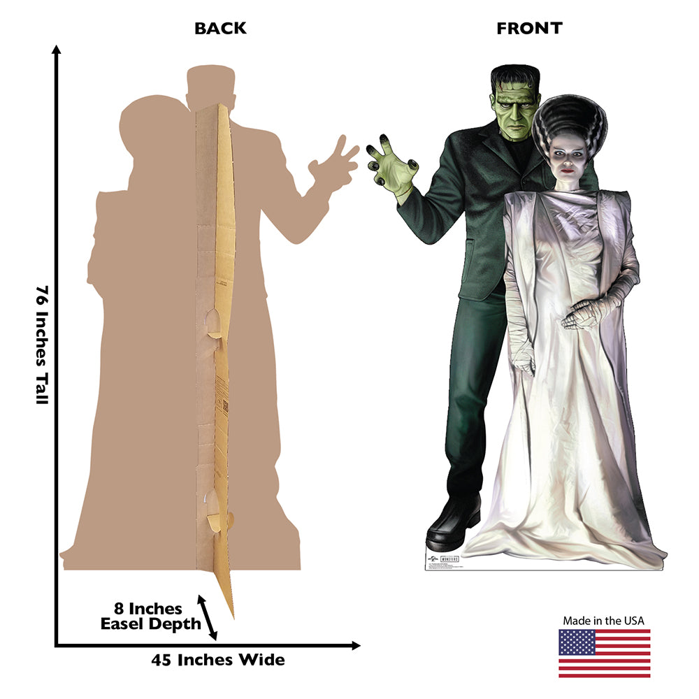 Frankenstein & His Bride Cardboard Cutout Standee