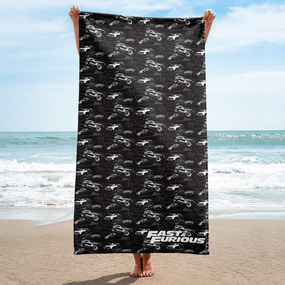 Fast & Furious Speed Beach Towel