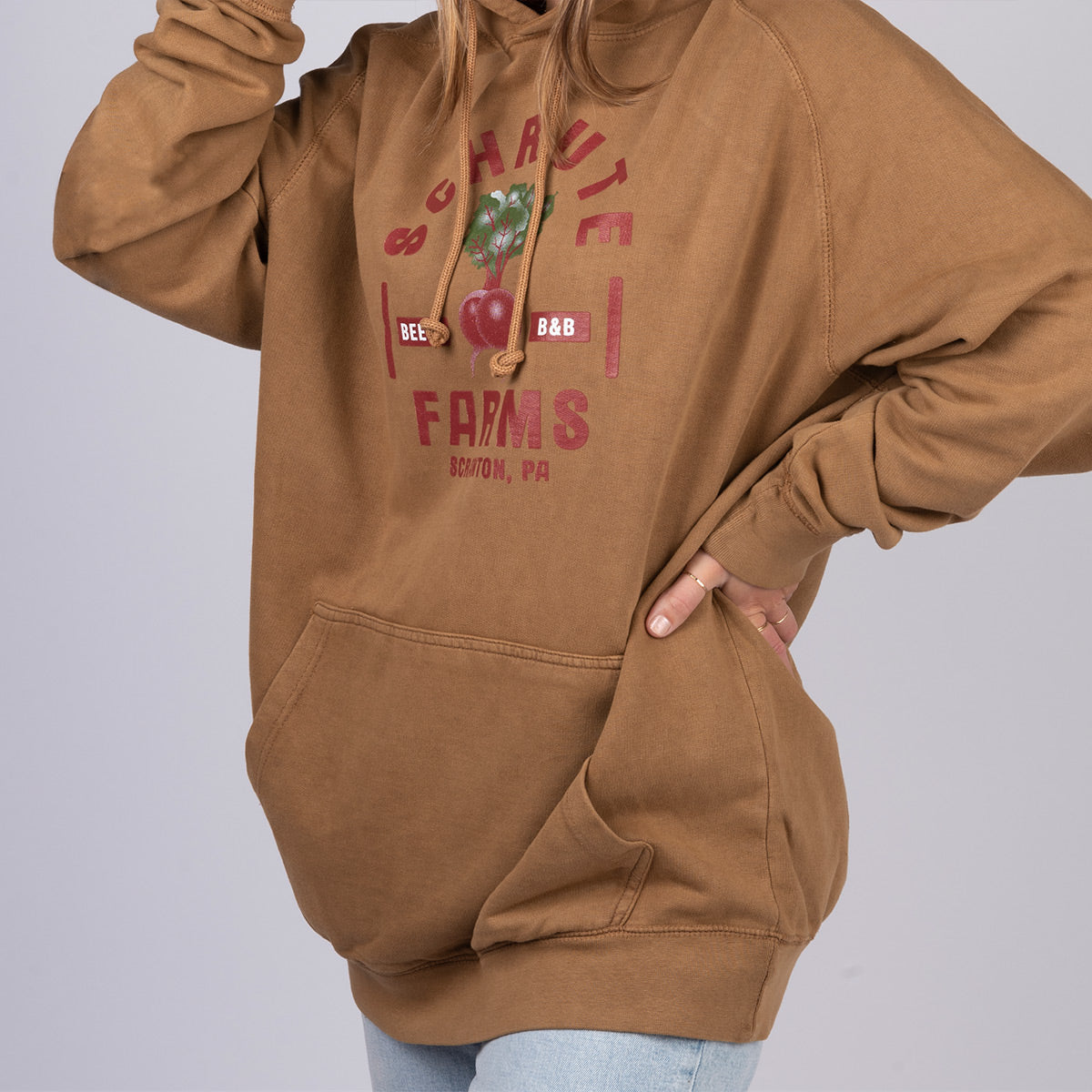 The Office Schrute Farms Vintage Raglan Hoodie