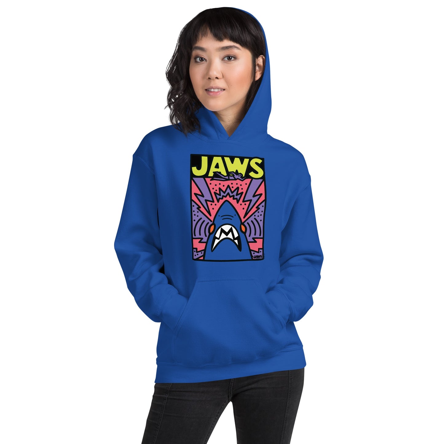 Jaws Movie Poster Doodle Hoodie