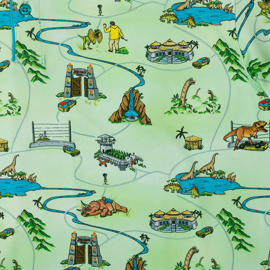 RSVLTS Jurassic Park "Park Map" All-Day Polo