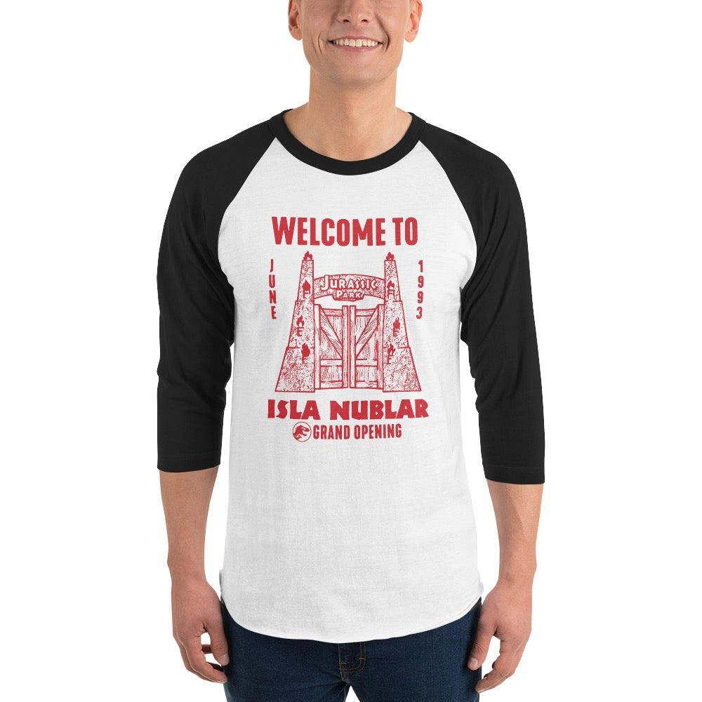 Jurassic Park 30th Anniversary Welcome To Isla Nublar Unisex Raglan