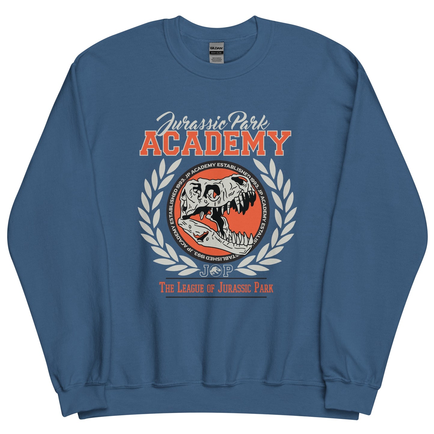 Jurassic Park Retro Varsity Academy Crewneck Sweatshirt