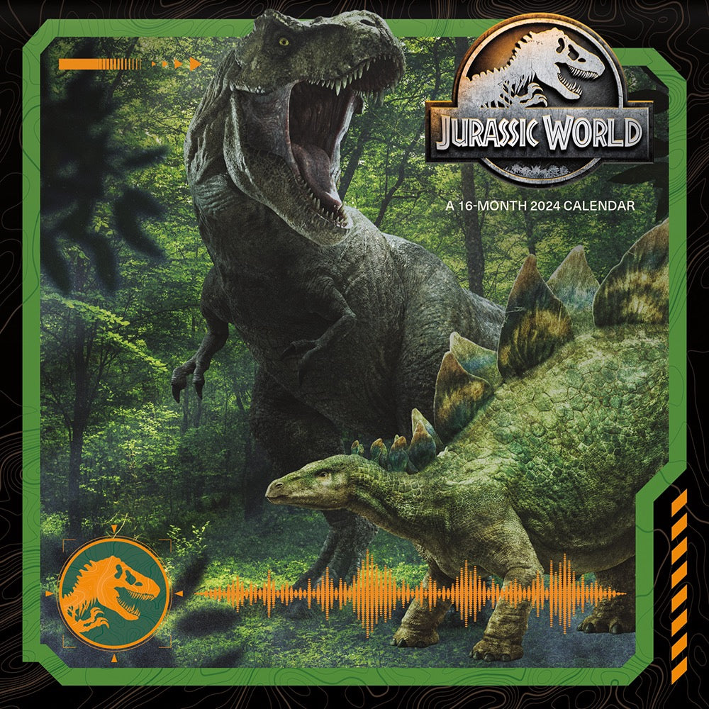 Jurassic World 16-Month 2024 Wall Calendar