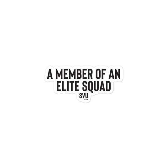 Law & Order: SVU A Member of An Elite Squad Die Cut Sticker