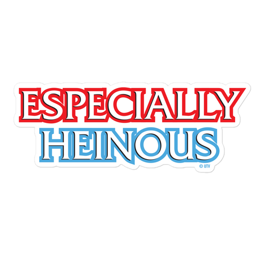 Law & Order Especially Heinous Die Cut Sticker