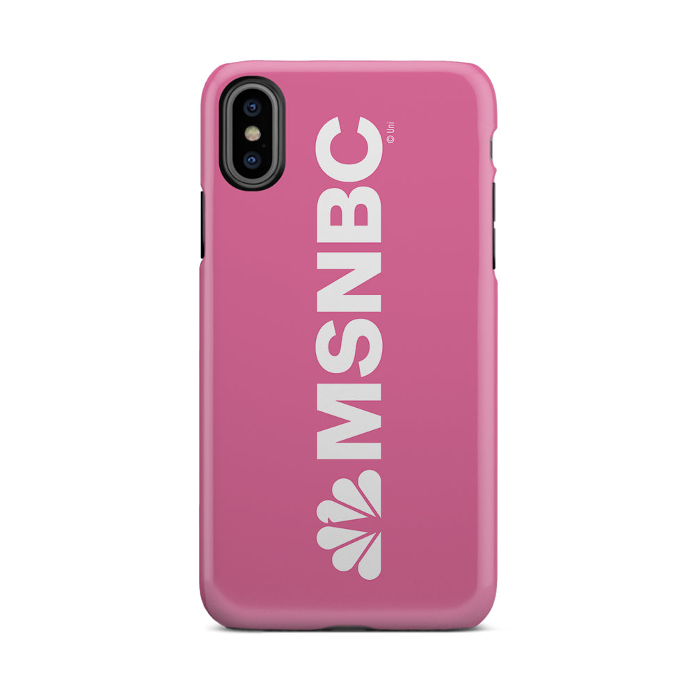 MSNBC Gear Pink Vertical Logo Tough Phone Case