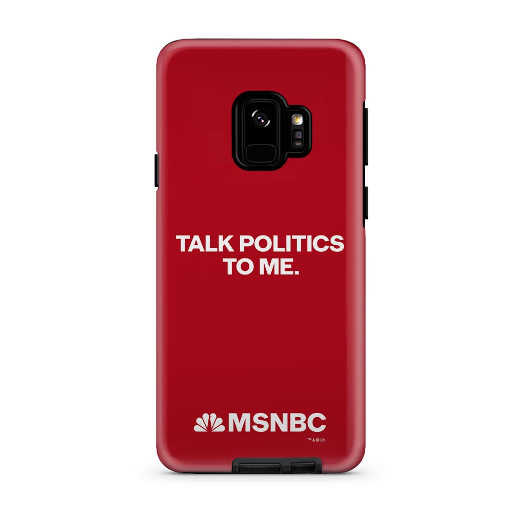 MSNBC Talk Politics To Me Tough Phone Case