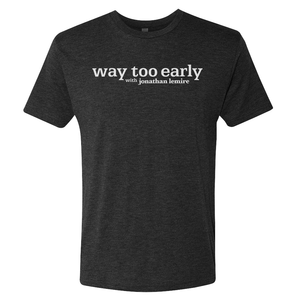 Way Too Early With Jonathan Lemire Logo Men's Tri-Blend T-Shirt