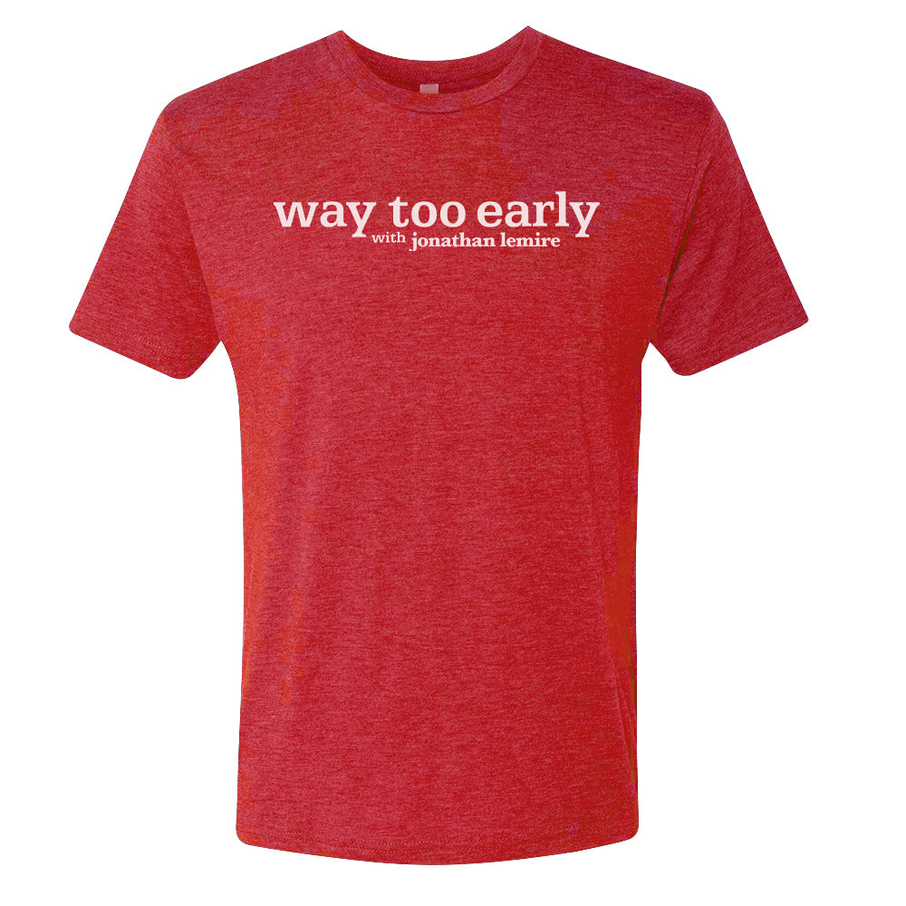 Way Too Early With Jonathan Lemire Logo Men's Tri-Blend T-Shirt