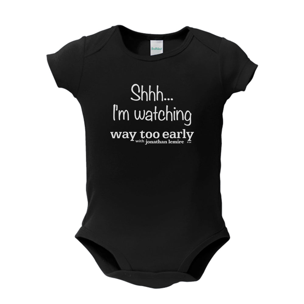 Way Too Early With Jonathan Lemire Logo Baby Bodysuit
