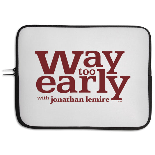Way Too Early With Jonathan Lemire Logo Neoprene Laptop Sleeve