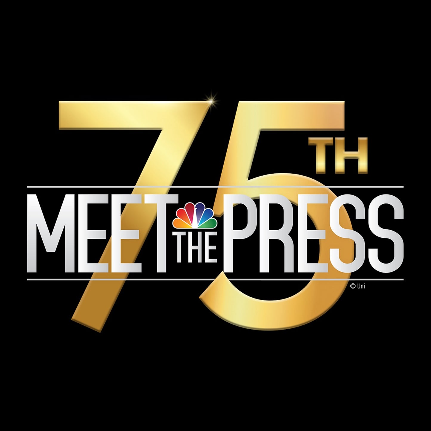 Meet The Press: 75th Anniversary Logo 17 oz Pint Glass