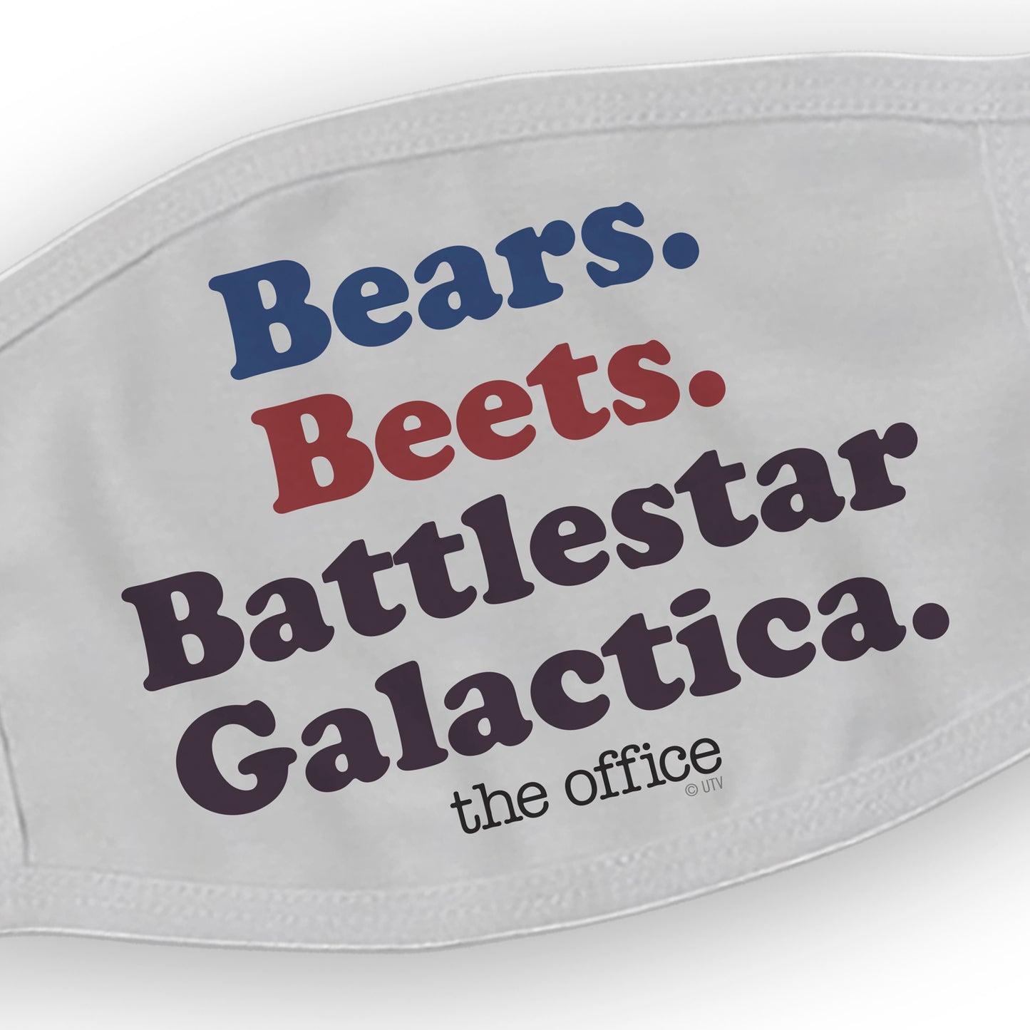 The Office Bears. Beets. BG. Washable Face Mask