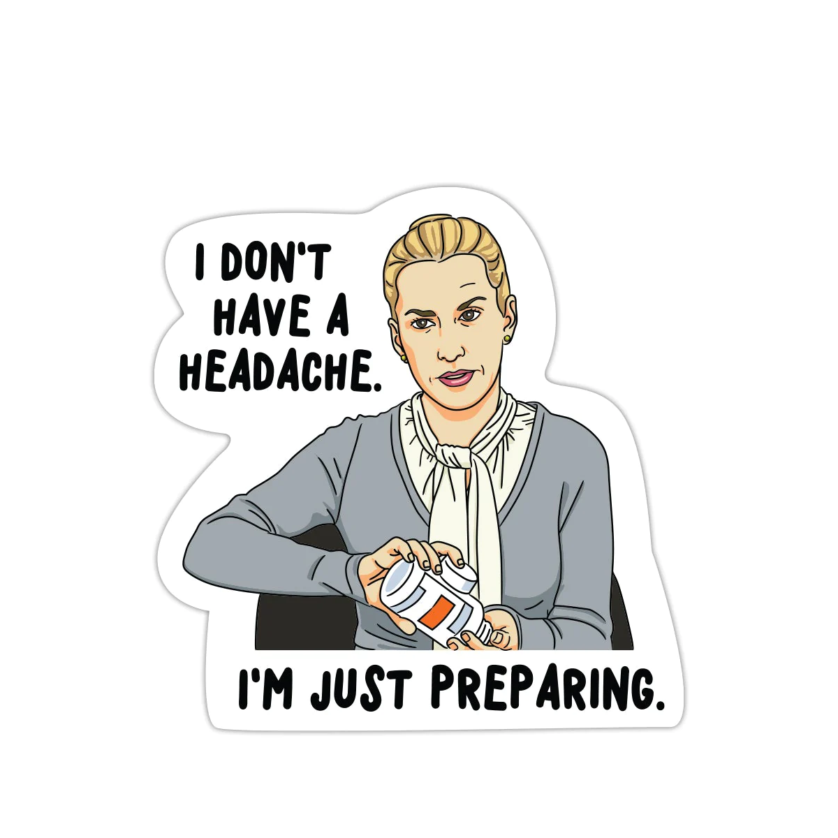 The Office I Don't Have a Headache Sticker