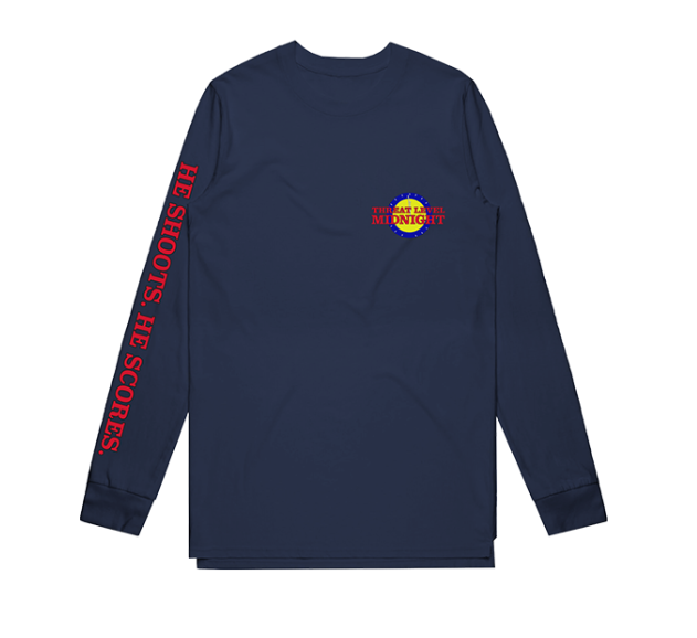 The Office Threat Level Midnight Long Sleeve Tee