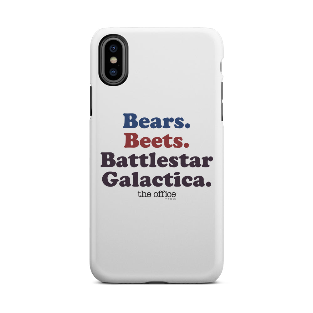 The Office Bears. Beets. Battlestar Galactica iPhone Tough Phone Case