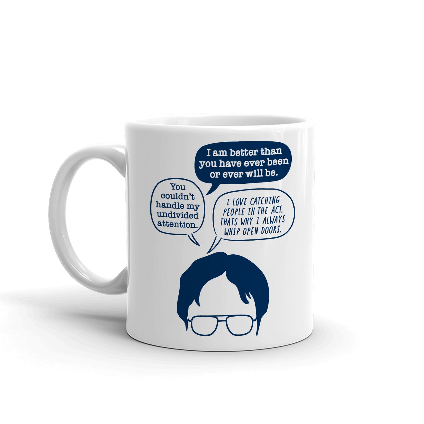 The Office Dwight Head White Mug