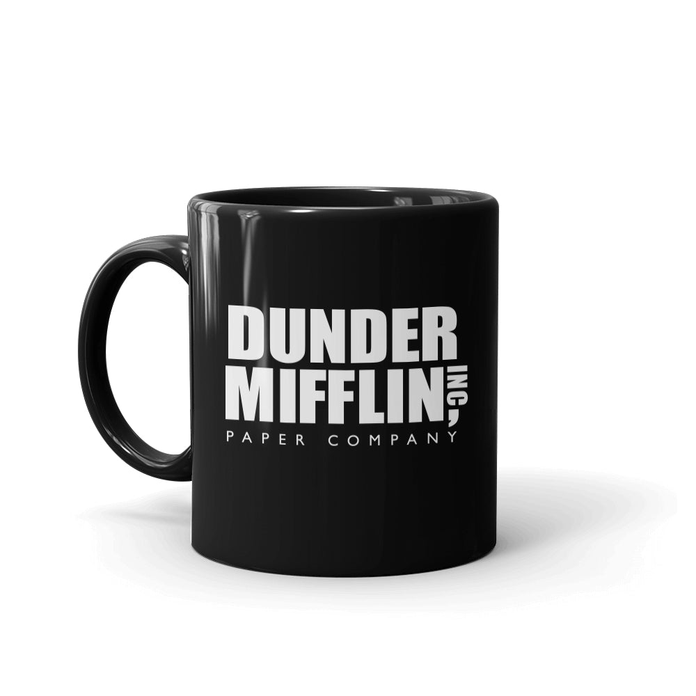 The Office Dunder Mifflin Black Mug