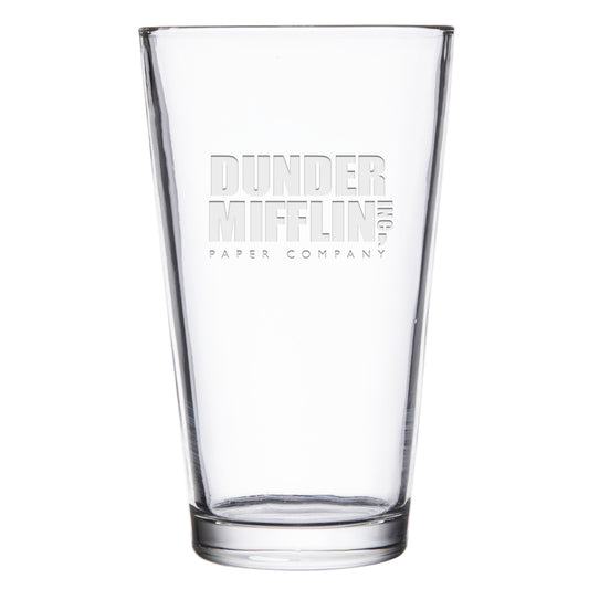 The Office Dunder Mifflin Laser Engraved Pint Glass