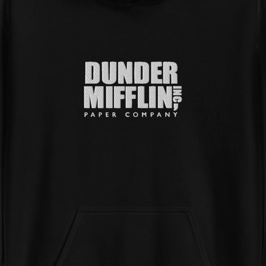 The Office Dunder Mifflin Logo Embroidered Hoodie