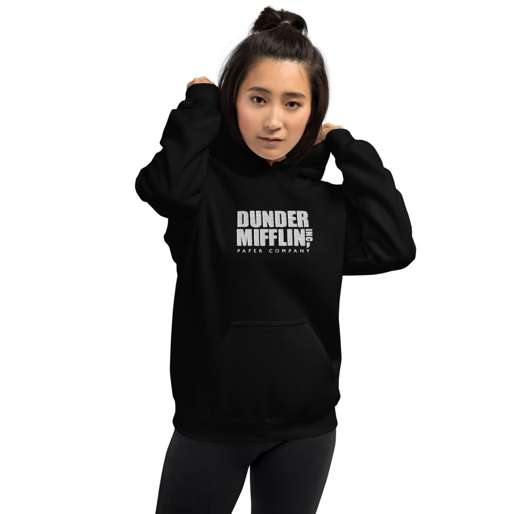 The Office Dunder Mifflin Logo Embroidered Hoodie