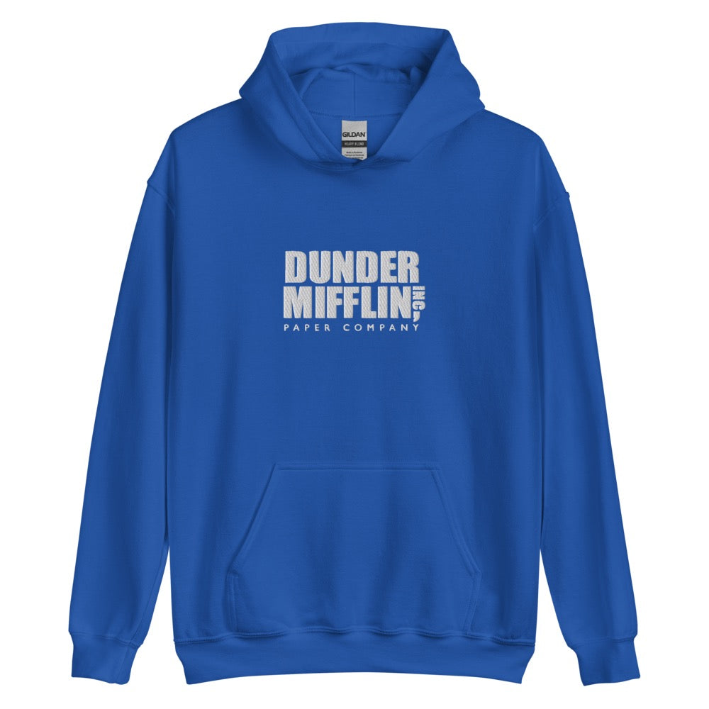 The Office Dunder Mifflin Logo Embroidered Hoodie