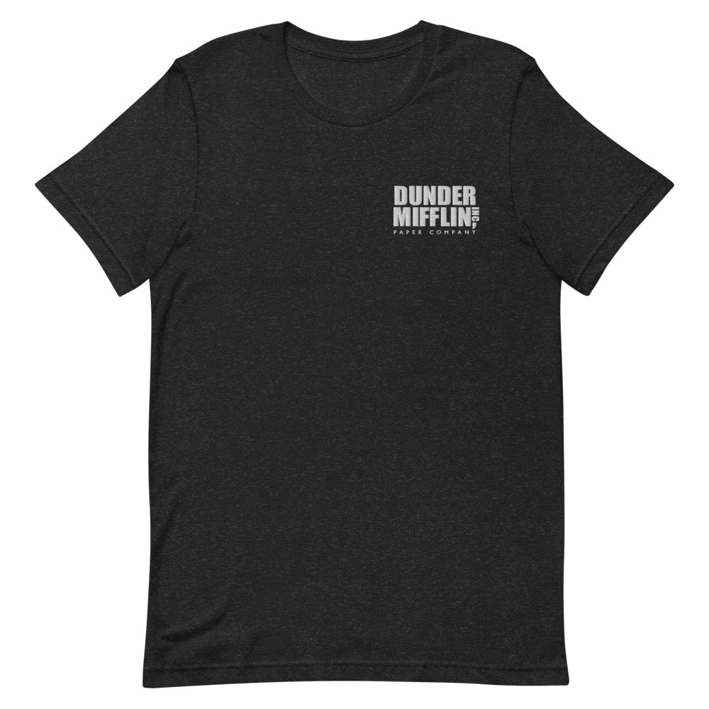 The Office Dunder Mifflin Logo Embroidered T-Shirt