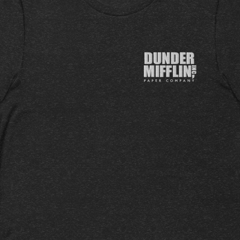 The Office Dunder Mifflin Logo Embroidered T-Shirt