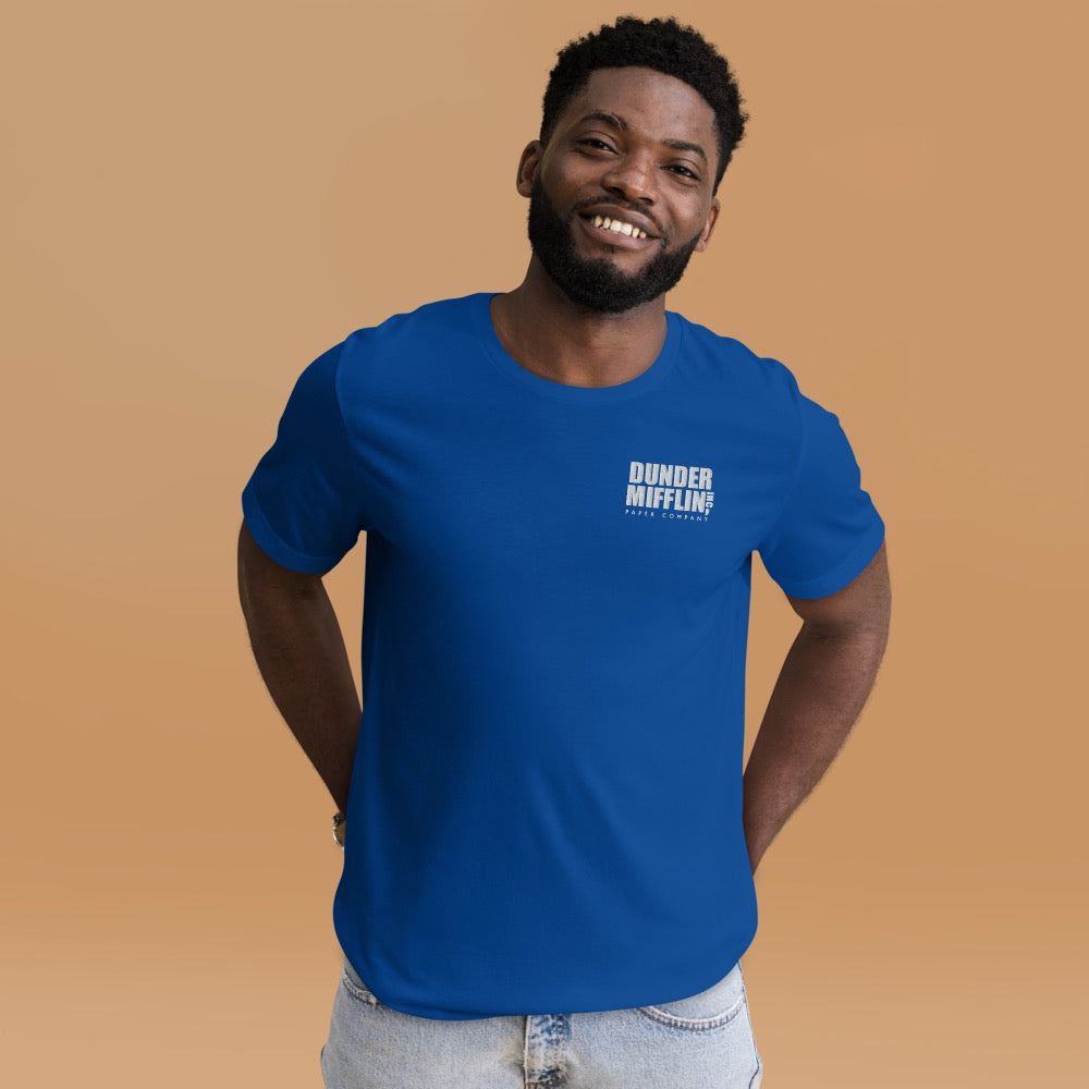 The Office Dunder Mifflin Logo Embroidered T-Shirt