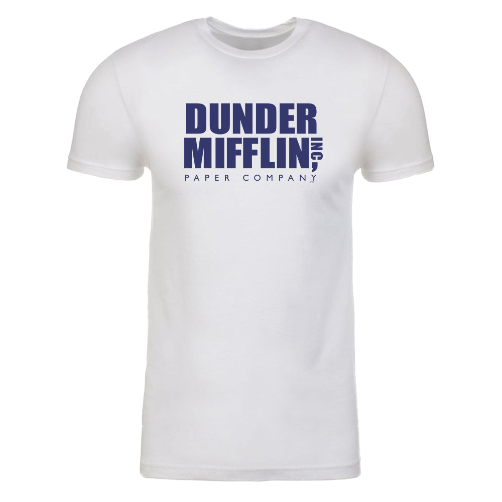 The Office Dunder Mifflin Blue Adult Short Sleeve T-Shirt
