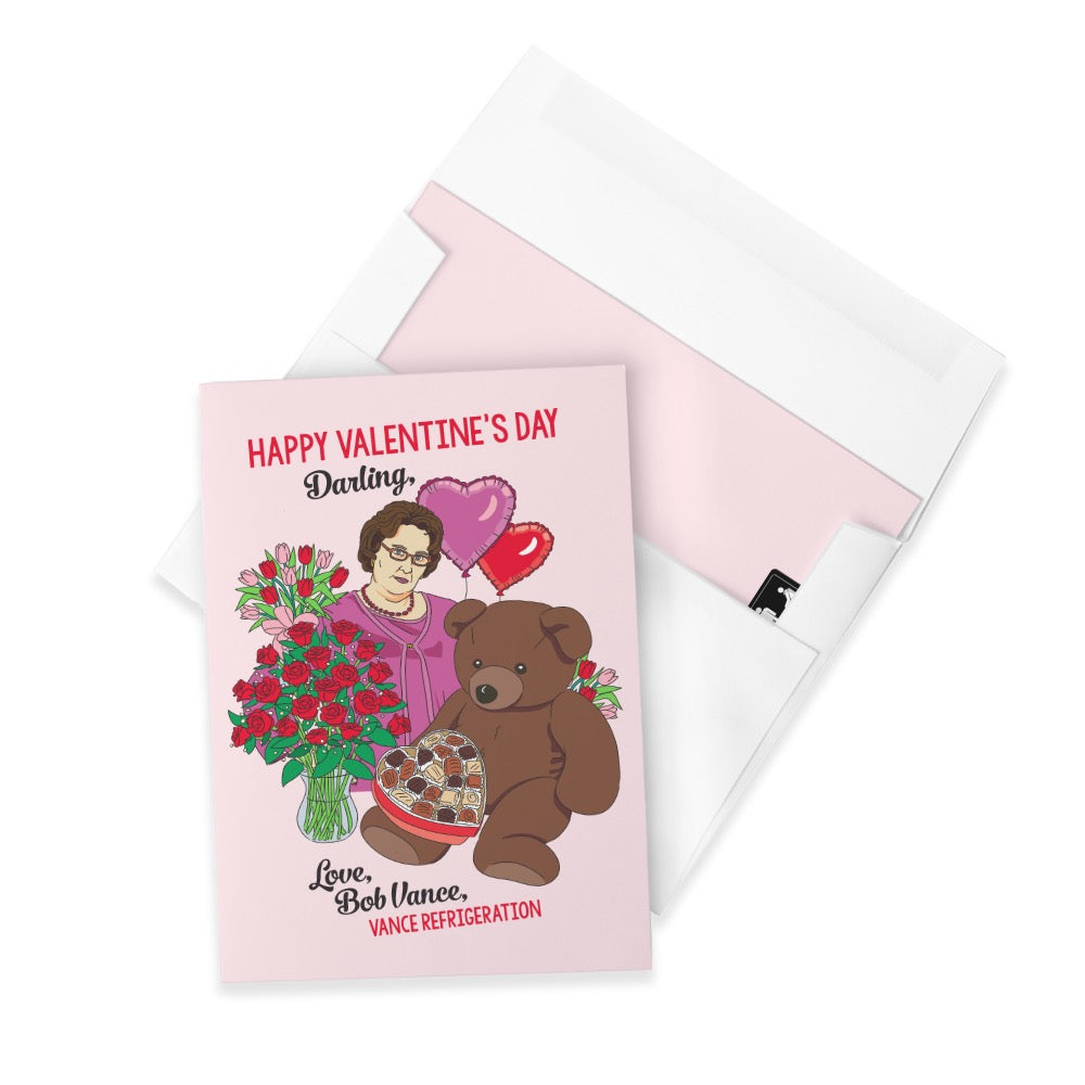 The Office Phyllis Happy Valentine's Day Satin Greeting Card