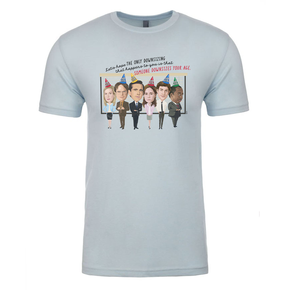The Office Let's Hope Someone Downsizes Your Age Adult Short Sleeve T-Shirt