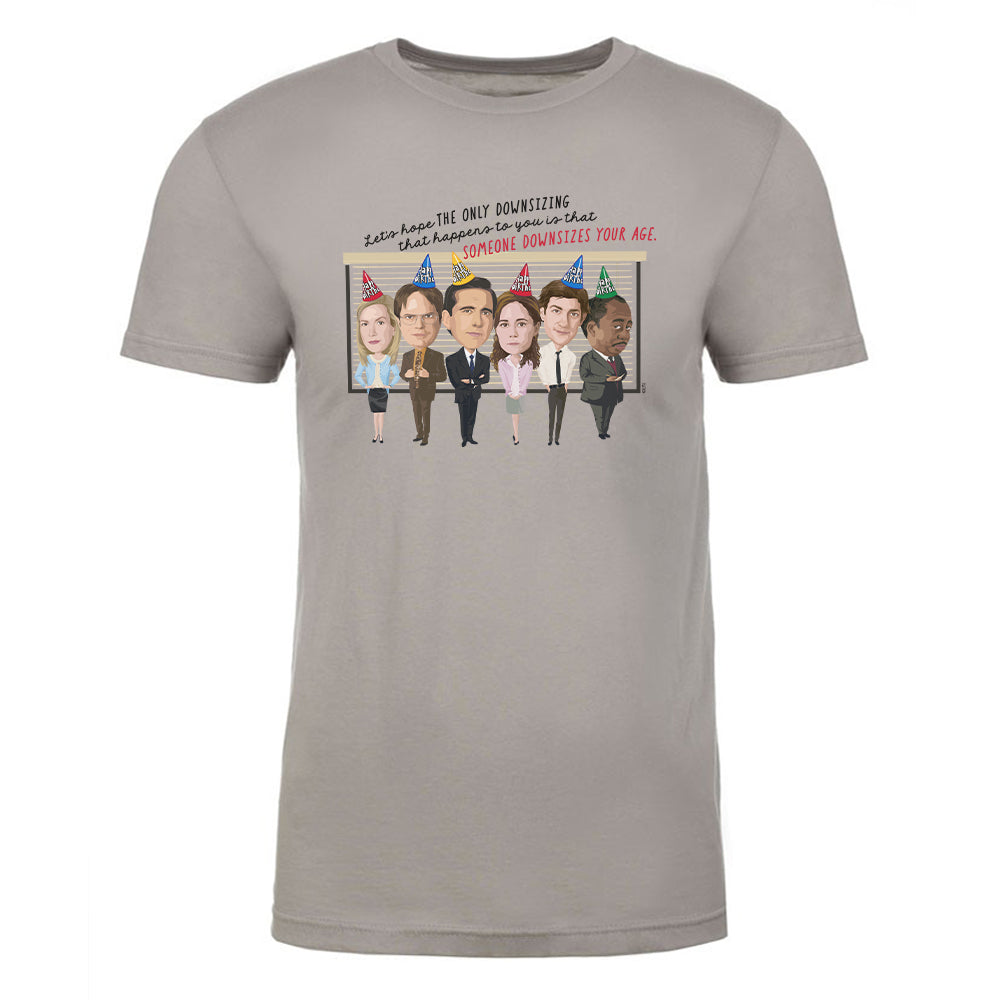 The Office Let's Hope Someone Downsizes Your Age Adult Short Sleeve T-Shirt