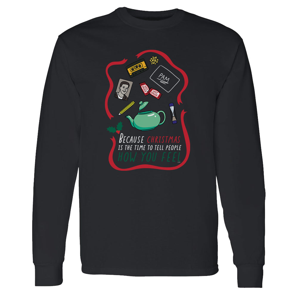 The Office Pam's Teapot Adult Long Sleeve T-Shirt