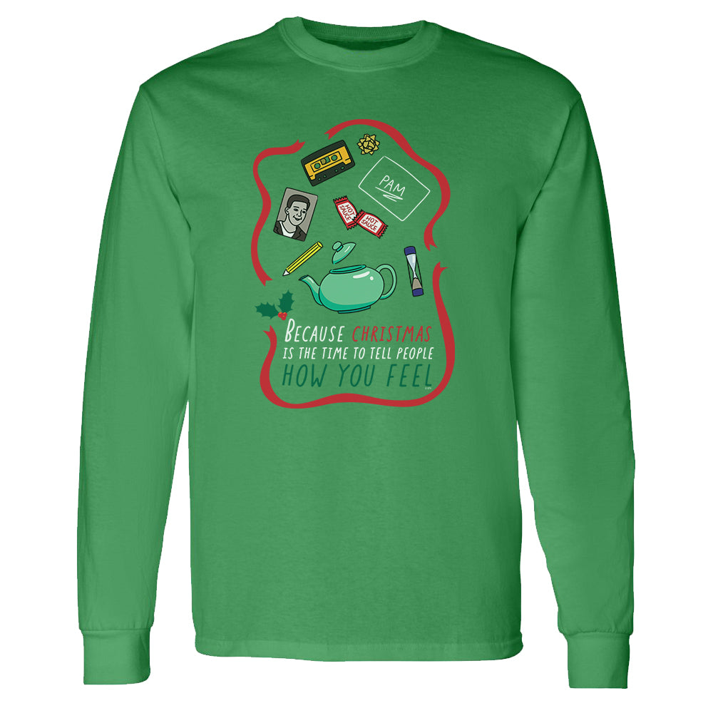 The Office Pam's Teapot Adult Long Sleeve T-Shirt