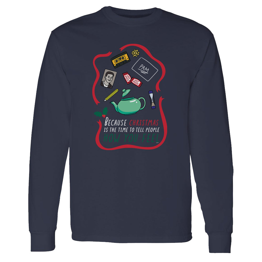 The Office Pam's Teapot Adult Long Sleeve T-Shirt