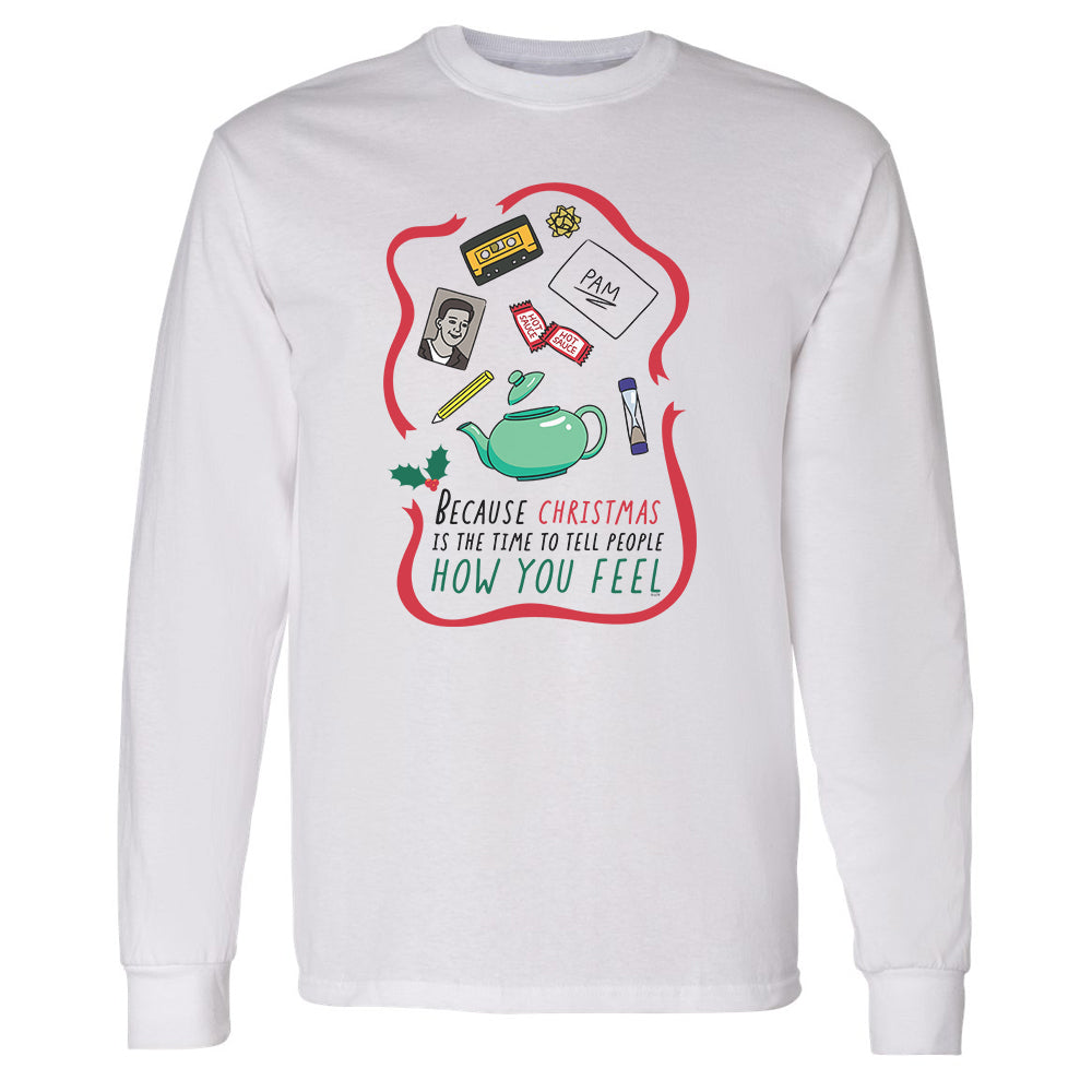 The Office Pam's Teapot Adult Long Sleeve T-Shirt
