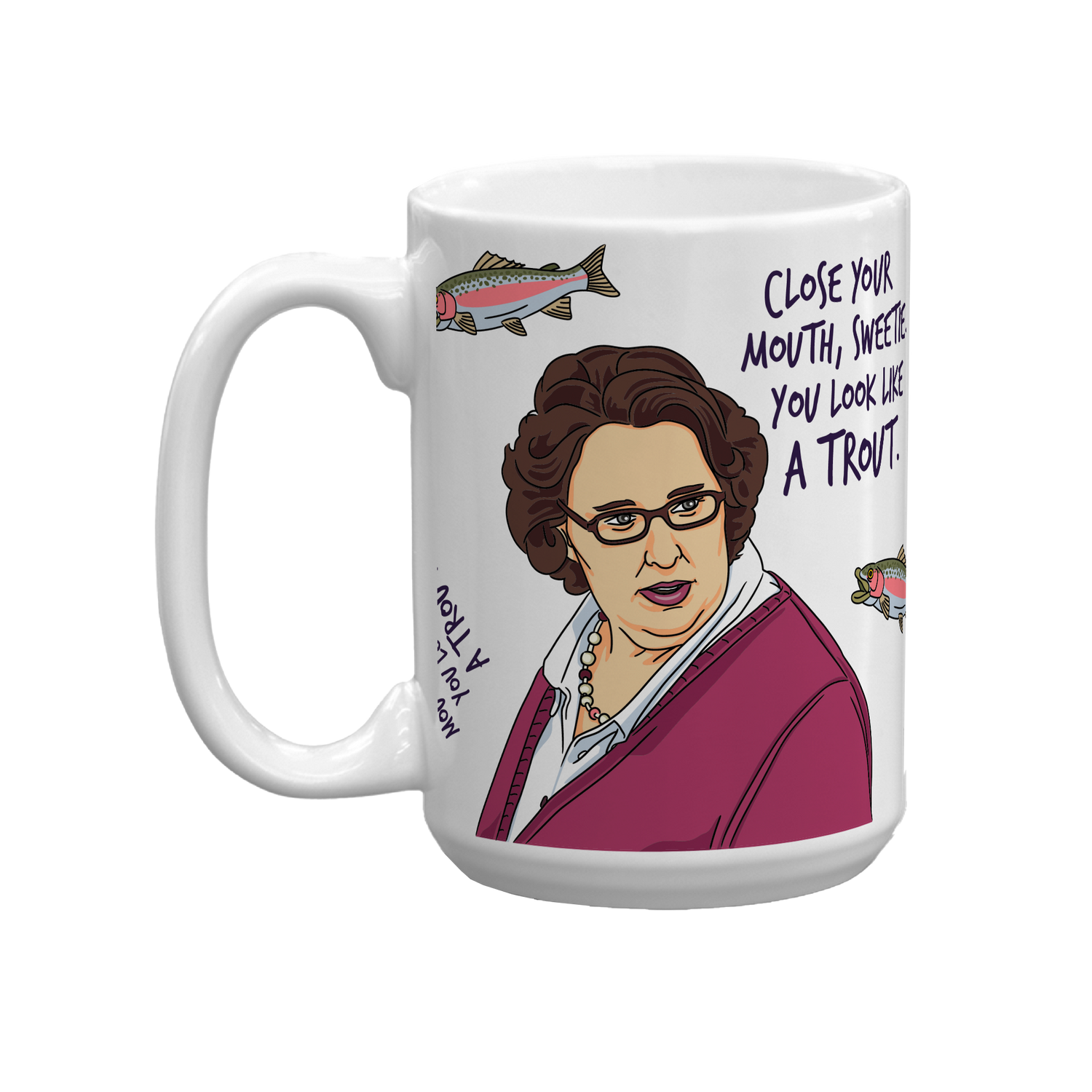 The Office Trout White Mug