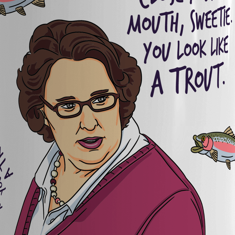 The Office Trout White Mug