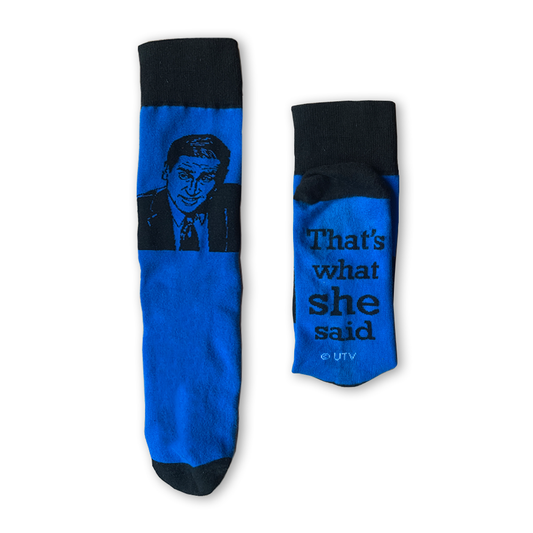 The Office Michael Scott That's What She Said Dress Socks