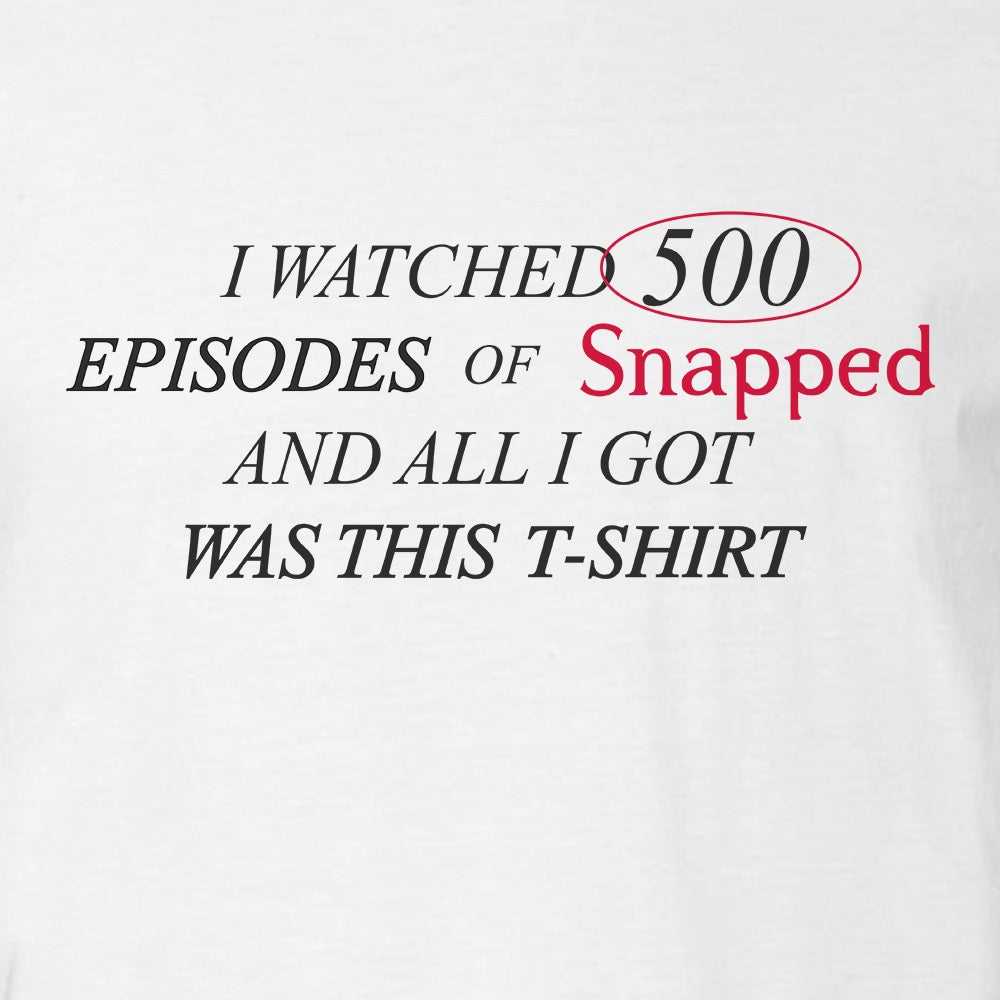 Oxygen I Watched 500 Episodes Adult Short Sleeve T-Shirt