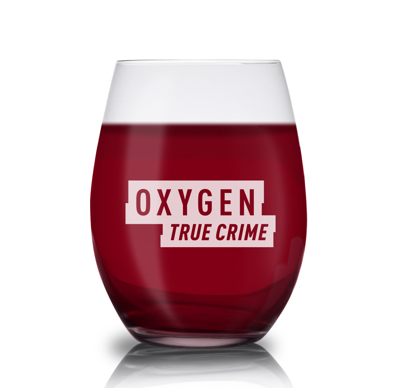 Oxygen Logo Laser Engraved Stemless Wine Glass