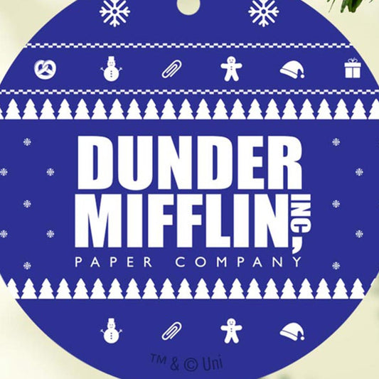 The Office Dunder Mifflin Holiday Double-Sided Ornament
